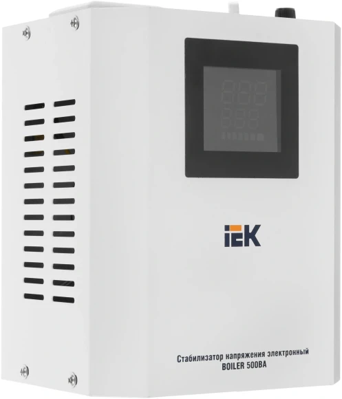 Стабилизатор напряжения IEK Boiler 0.5кВА однофазный белый (IVS24-1-00500)