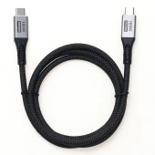 Кабель Premier 100W/4K 60HZ/20GBS USB Type-C (m)-USB Type-C (m) 1м черный Кабель Premier 100W/4K 60HZ/20GBS USB Type-C (m)-USB Type-C (m) 1м черный