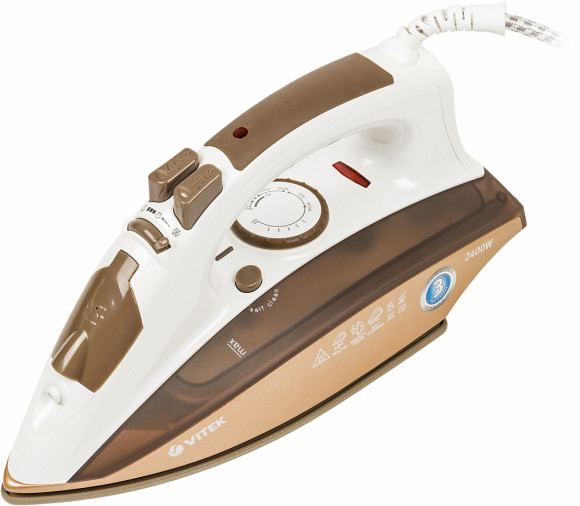 Утюг Vitek 1209-VT-03 2400Вт коричневый/белый