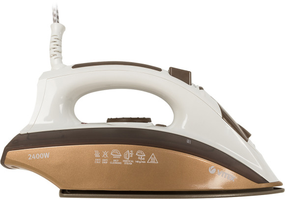 Утюг Vitek 1209-VT-03 2400Вт коричневый/белый