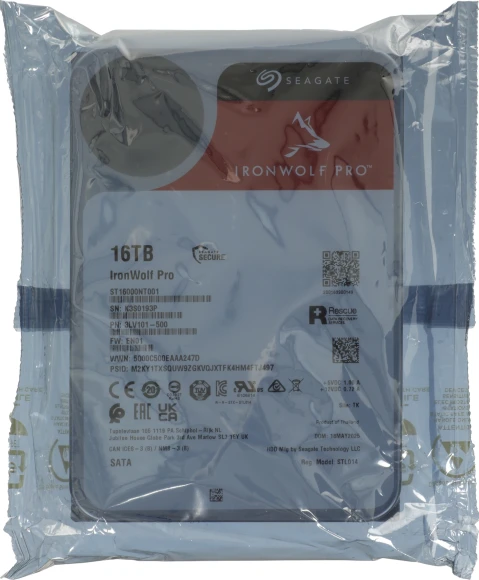 Жесткий диск Seagate SATA-III 16Tb ST16000NT001 NAS Ironwolf Pro 512E (7200rpm) 256Mb 3.5"