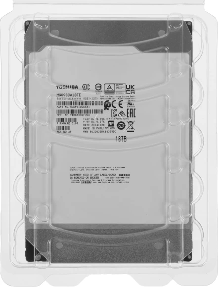 Жесткий диск Toshiba SAS 3.0 18TB MG09SCA18TE Server Enterprise Capacity 512E (7200rpm) 512Mb 3.5" Bulk Жесткий диск Toshiba SAS 3.0 18TB MG09SCA18TE Server Enterprise Capacity 512E (7200rpm) 512Mb 3.5" Bulk