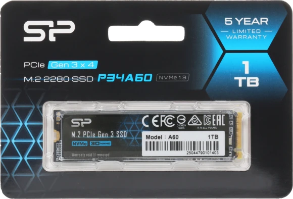 Накопитель SSD Silicon Power PCIe 3.0 x4 1TB SP001TBP34A60M28 M-Series M.2 2280