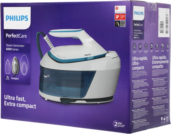 Парогенератор Philips PSG6022/20 2400Вт белый/голубой