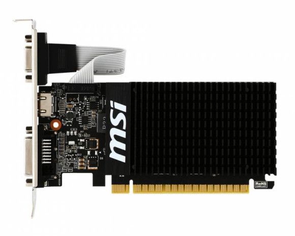 Видеокарта MSI PCI-E 2.0 GT 710 2GD3H LP NVIDIA GeForce GT 710 2Gb 64bit DDR3 954/1600 DVIx1 HDMIx1 CRTx1 HDCP Ret low profile Видеокарта MSI PCI-E 2.0 GT 710 2GD3H LP NVIDIA GeForce GT 710 2Gb 64bit DDR3 954/1600 DVIx1 HDMIx1 CRTx1 HDCP Ret low profile