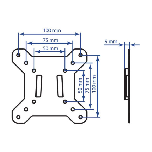 Кронштейн для телевизора Kromax VEGA-3 new черный 15"-32" макс.20кг настенный фиксированный Кронштейн для телевизора Kromax VEGA-3 new черный 15"-32" макс.20кг настенный фиксированный