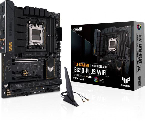 Материнская плата Asus TUF GAMING B650-PLUS WIFI Socket AM5 AMD B650 4xDDR5 ATX AC`97 8ch(7.1) 2.5Gg RAID+HDMI+DP