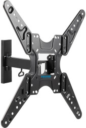 Кронштейн для телевизора Kromax OPTIMA-413 черный 20"-55" макс.30кг настенный поворотно-выдвижной и наклонный Кронштейн для телевизора Kromax OPTIMA-413 черный 20"-55" макс.30кг настенный поворотно-выдвижной и наклонный