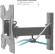 Кронштейн для телевизора Kromax OPTIMA-413 черный 20"-55" макс.30кг настенный поворотно-выдвижной и наклонный Кронштейн для телевизора Kromax OPTIMA-413 черный 20"-55" макс.30кг настенный поворотно-выдвижной и наклонный
