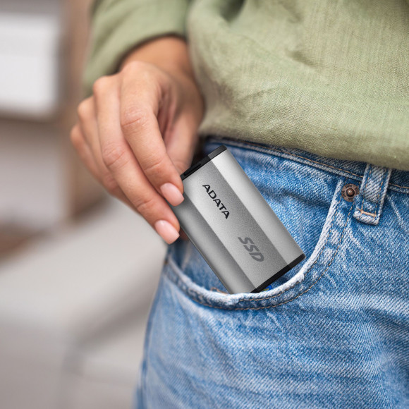 Накопитель SSD A-Data USB-C 2TB SD810-2000G-CSG SD810 серый