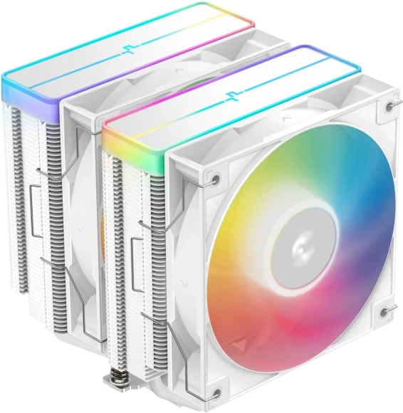 Устройство охлаждения(кулер) Deepcool AK400 Digital Pro Wh Soc-AM5/AM4/1200/1700/1851 белый 4-pin 25dB Al+Cu LCD 220W 695gr Ret (R-AK400-WHAPMN-G)
