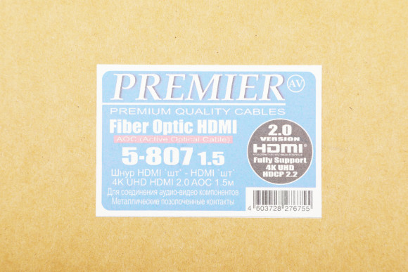 Кабель соединительный аудио-видео Premier 5-807 HDMI (m)/HDMI (m) 1.5м. черный (5-807 1.5) Кабель соединительный аудио-видео Premier 5-807 HDMI (m)/HDMI (m) 1.5м. черный (5-807 1.5)