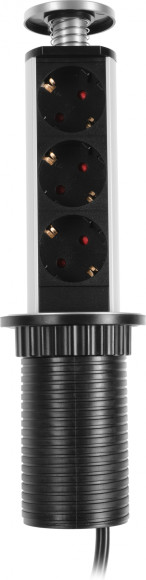 Сетевой разветвитель Premier 3R 1.8м (3 розетки) серый (коробка)