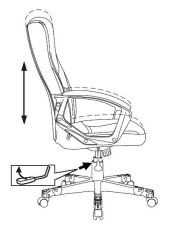 Кресло игровое Zombie 10 черный ткань/эко.кожа крестов. пластик