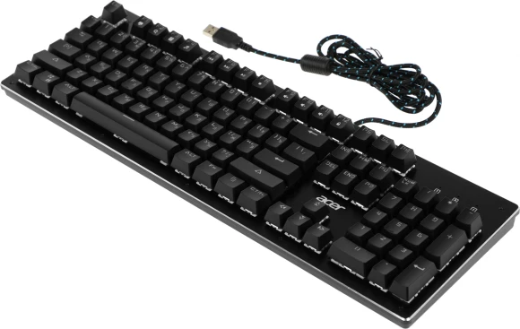 Клавиатура Acer OKW127 механическая черный USB Multimedia for gamer LED (ZL.KBDEE.00H) кабель 1.8м