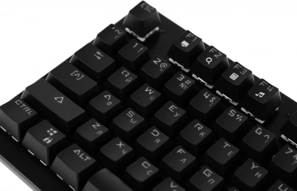 Клавиатура Acer OKW127 механическая черный USB Multimedia for gamer LED (ZL.KBDEE.00H) кабель 1.8м