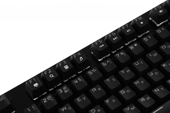 Клавиатура Acer OKW127 механическая черный USB Multimedia for gamer LED (ZL.KBDEE.00H) кабель 1.8м