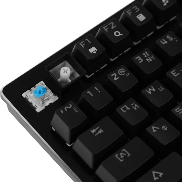 Клавиатура Acer OKW127 механическая черный USB Multimedia for gamer LED (ZL.KBDEE.00H) кабель 1.8м