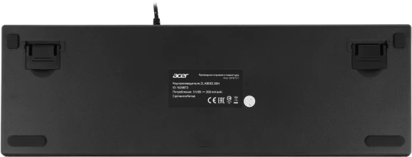 Клавиатура Acer OKW127 механическая черный USB Multimedia for gamer LED (ZL.KBDEE.00H) кабель 1.8м