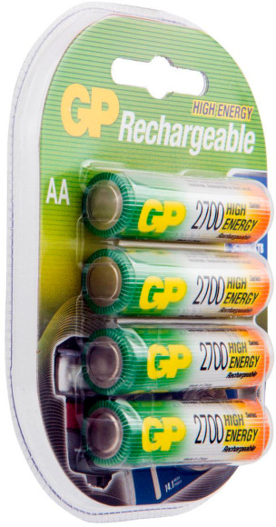 Аккумулятор GP 270AAHC AA NiMH 2700mAh (4шт) Аккумулятор GP 270AAHC AA NiMH 2700mAh (4шт)