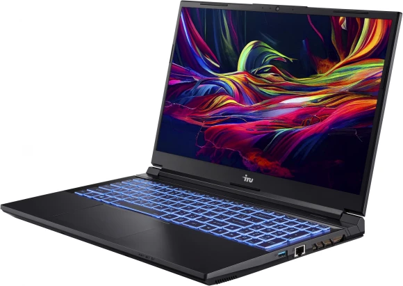 Ноутбук IRU Калибр 15ALC Core i5 12500H 32Gb SSD512Gb NVIDIA GeForce RTX 3060 6Gb 15.6" IPS FHD (1920x1080) без ОС black WiFi BT Cam 3465mAh (1990841)