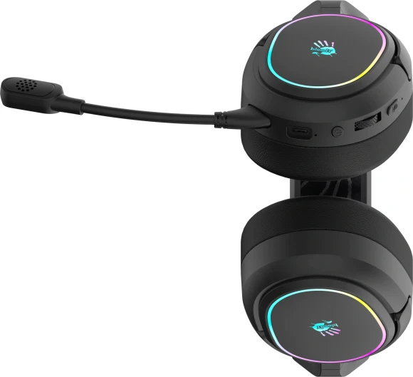Наушники с микрофоном A4Tech Bloody GR360 черный 1.2м мониторные BT/Radio/3.5mm оголовье