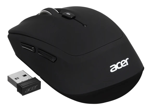 Мышь Acer OMR050 черный оптическая 1600dpi беспров. BT/Radio USB 6but (ZL.MCEEE.00B)