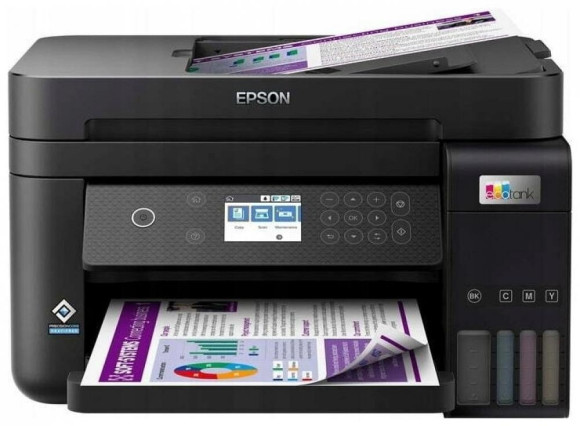 МФУ струйный Epson L6270 (C11CJ61507/61407/64407) A4 Duplex Net WiFi черный