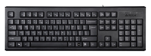 Клавиатура A4Tech KR-83 черный USB (KR-83 BLACK)