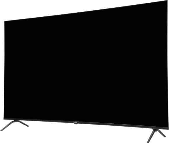 Телевизор LED Hyundai 75" H-LED75BU7011 Google TV Frameless Metal черный 4K Ultra HD 60Hz MEMC DVB-T DVB-T2 DVB-C DVB-S DVB-S2 USB WiFi Smart TV