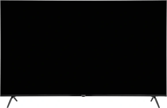 Телевизор LED Hyundai 75" H-LED75BU7011 Google TV Frameless Metal черный 4K Ultra HD 60Hz MEMC DVB-T DVB-T2 DVB-C DVB-S DVB-S2 USB WiFi Smart TV