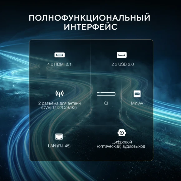 Телевизор LED Hyundai 75" H-LED75BU7011 Google TV Frameless Metal черный 4K Ultra HD 60Hz MEMC DVB-T DVB-T2 DVB-C DVB-S DVB-S2 USB WiFi Smart TV