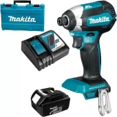 Шуруповерт Makita DTD153SY аккум. патрон:шестигр.1/4" (кейс в комплекте)