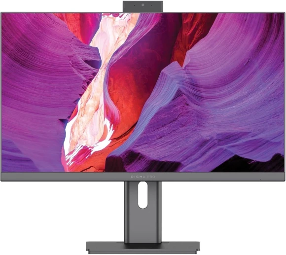 Моноблок Digma Pro Unity 23.8" Full HD i5 1235U (1.3) 16Gb SSD512Gb Iris Xe Windows 11 Pro GbitEth WiFi BT 90W клавиатура мышь Cam серый/черный 1920x1080