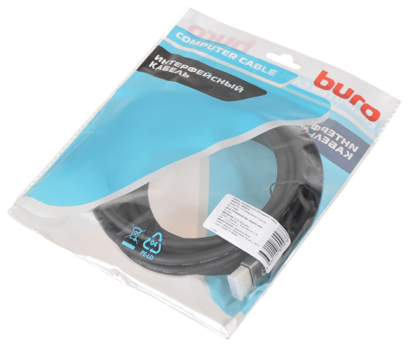 Кабель аудио-видео Buro V1.4 DisplayPort (m)/DisplayPort (m) 5м. позолоч.конт. черный (BHP-DPP-1.4-5G) Кабель аудио-видео Buro V1.4 DisplayPort (m)/DisplayPort (m) 5м. позолоч.конт. черный (BHP-DPP-1.4-5G)