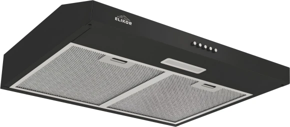 Вытяжка встраиваемая Elikor ECO BK 60 черный управление: кнопочное (2 мотора)