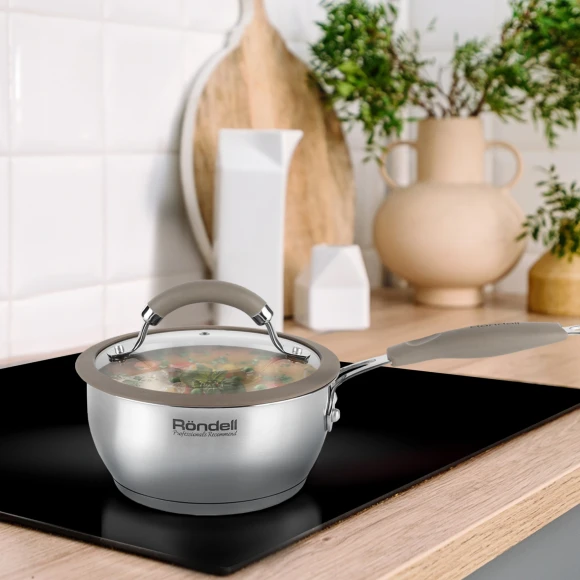 Ковш Rondell Balance RDS-752 1.4л. d=16см (с крышкой) стальной