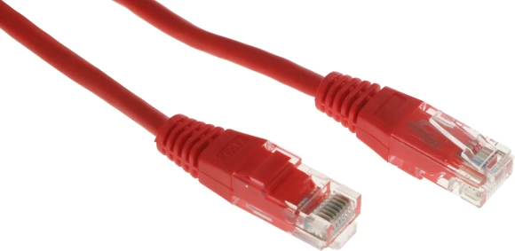 Патч-корд Lanmaster TWT-45-45-1.5-RD UTP RJ-45 вил.-вилка RJ-45 кат.5E 1.5м красный ПВХ