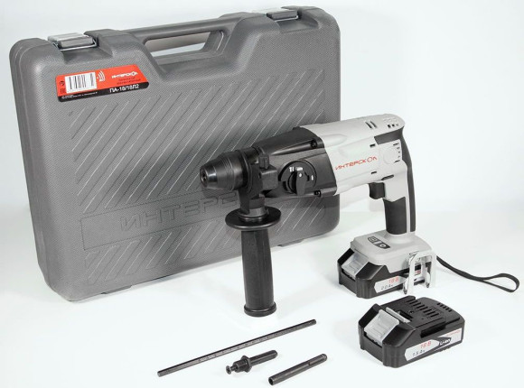 Перфоратор Интерскол ПА-18/18Л2 патрон:SDS-plus уд.:1.3Дж аккум. (кейс в комплекте)