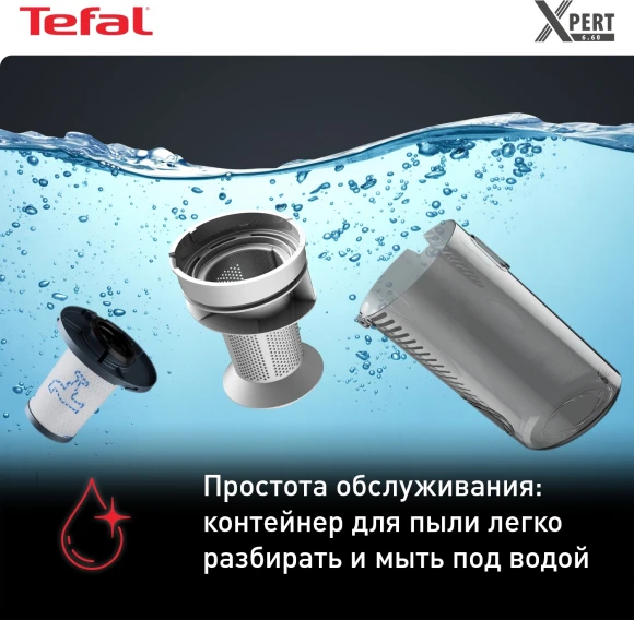 Пылесос Tefal TY6838WO серый/фиолетовый