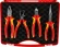 Набор инструментов Knipex KN-002015 4 предмета диэлектр.покр. (жесткий кейс)