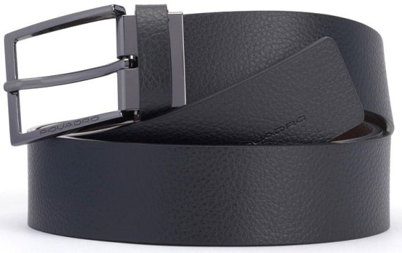 Ремень мужской Piquadro Modus Special CU5928MOS/NM 125х3.5см черный/коричневый натур.кожа