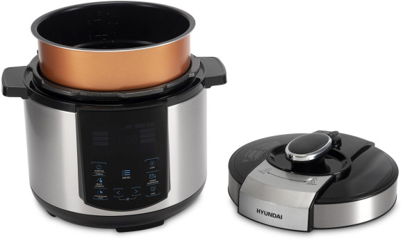 Мультиварка-скороварка Hyundai HYMC-1618 5л 1000Вт серебристый/черный
