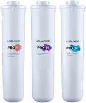 Комплект картриджей Аквафор Baby H Pro для проточных фильтров ресурс:8000л (упак.:3шт)