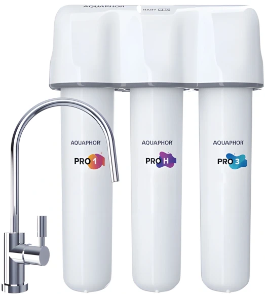 Комплект картриджей Аквафор Baby H Pro для проточных фильтров ресурс:8000л (упак.:3шт)