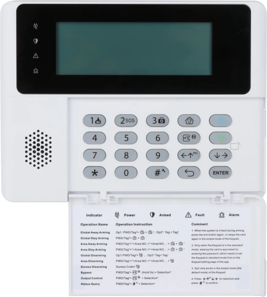 Контрольная панель Dahua DHI-ARK30C-RW2(868) Контрольная панель Dahua DHI-ARK30C-RW2(868)