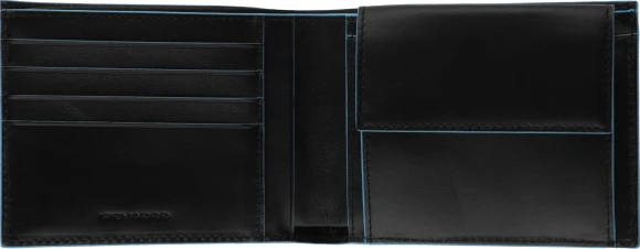Кошелек мужской Piquadro Blue Square PU257B2R/N черный натур.кожа Кошелек мужской Piquadro Blue Square PU257B2R/N черный натур.кожа
