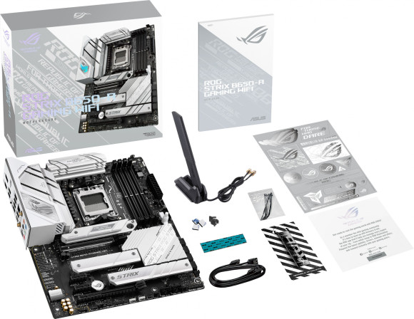 Материнская плата Asus ROG STRIX B650-A GAMING WIFI Socket AM5 AMD B650 4xDDR5 ATX AC`97 8ch(7.1) 2.5Gg RAID+HDMI+DP