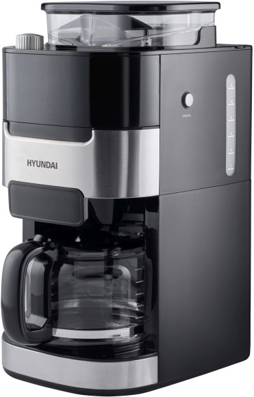 Кофеварка капельная Hyundai HYD-1216 1050Вт черный/серебристый