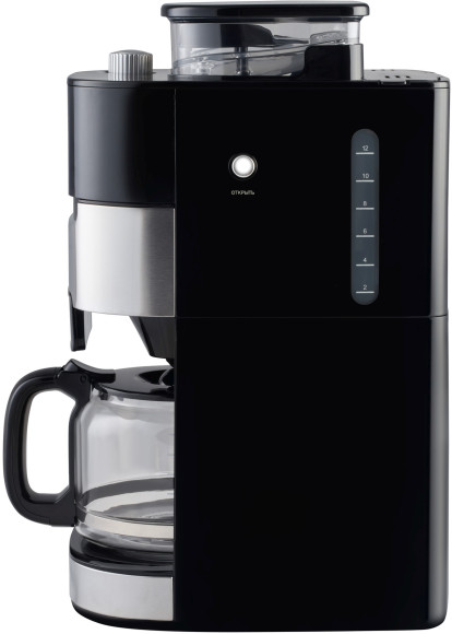 Кофеварка капельная Hyundai HYD-1216 1050Вт черный/серебристый